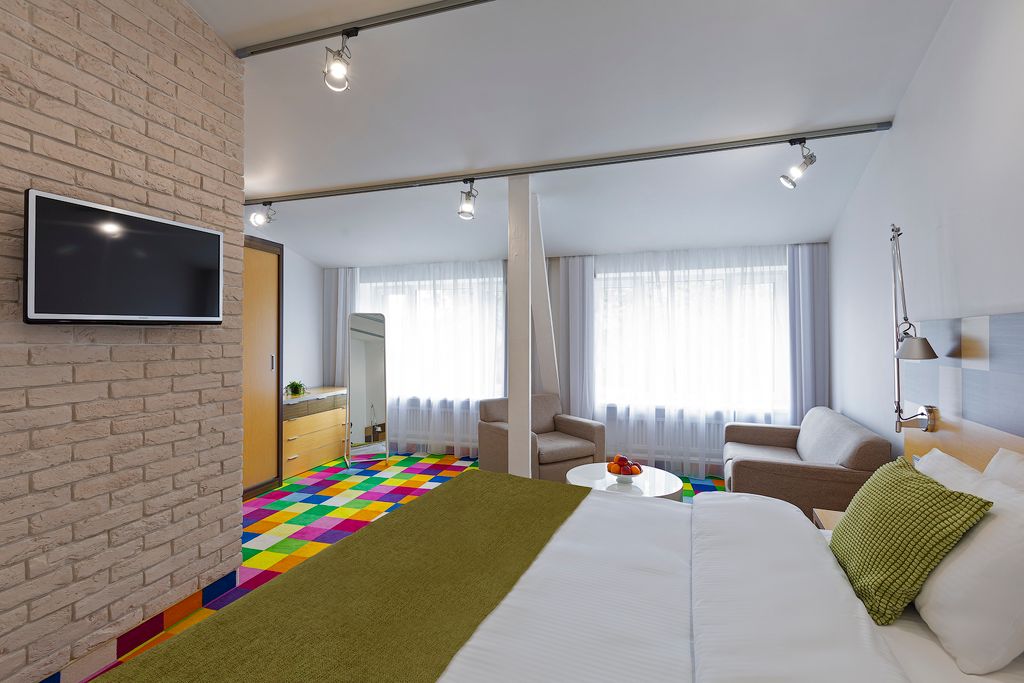 Двухместный номер с 1 кроватью Двухкомнатный Люкс