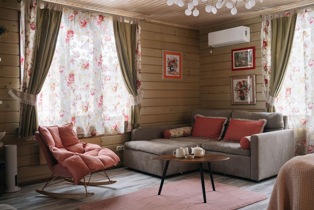 Двухместный номер с 1 кроватью уютный дом бруни с видом на лес, террасой и беседкой