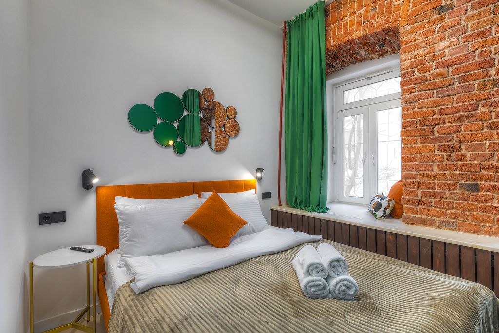 Двухместный номер с 2 отдельными кроватями или двуспальной (на выбор)