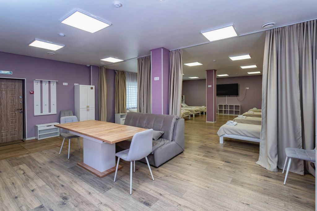 Семейный номер с кухней и душевой