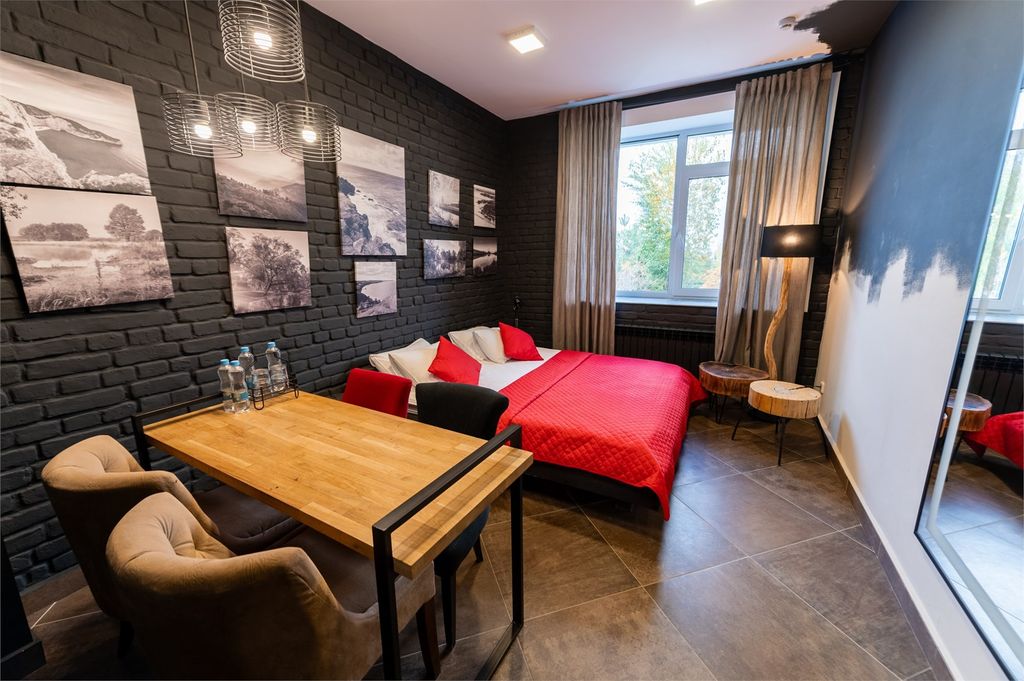 Семейный номер люкс, вид на Волгу и город