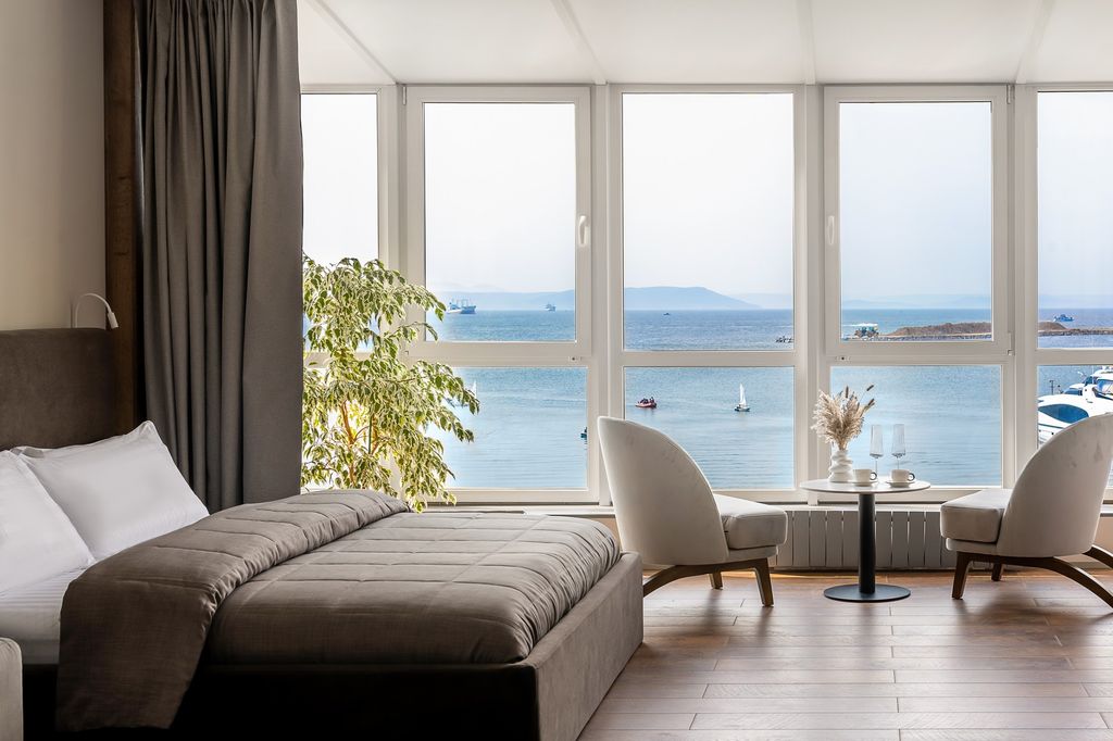 Апартаменты Новый номер - Singapore sea view - Family suite (Панорамный вид на море, гидромассажная ванна, до 5 гостей)