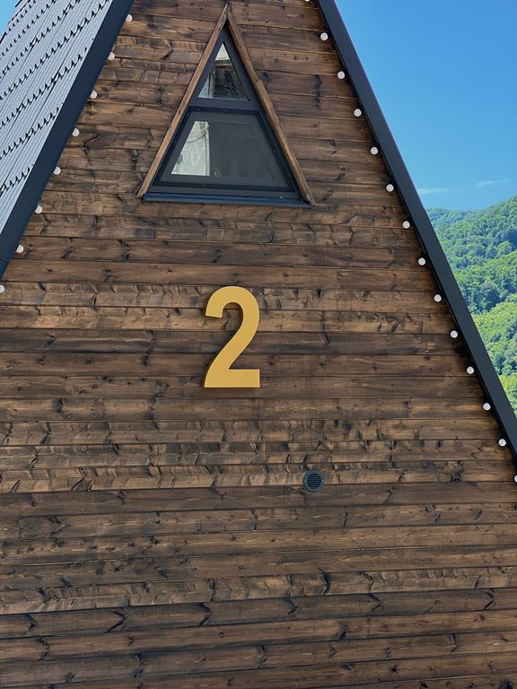 Дом А-фрейм №2 с джакузи с аэромассажем