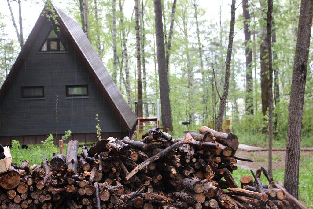 Дом Серый A-Frame