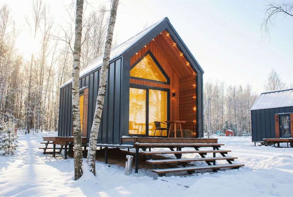 Эко-дом Barn Medium с видом на реку Солоница