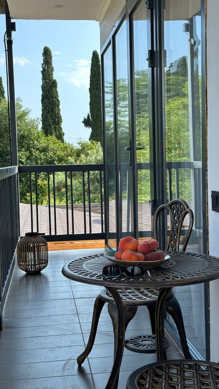 Двухместный номер с 1 кроватью супериор с балконом и панорамным видом на горы