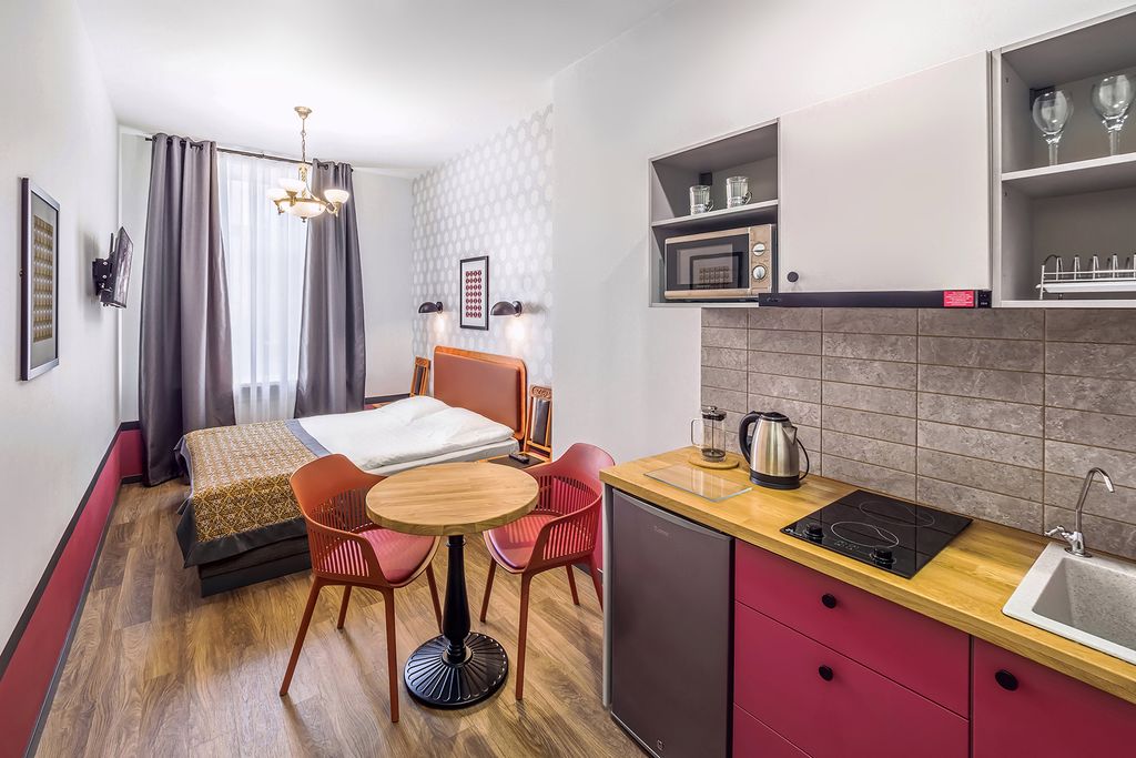 Апартаменты студия с кухней