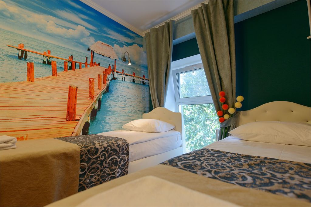 Двухместный номер с 2 отдельными кроватями или одной двуспальной Стандарт