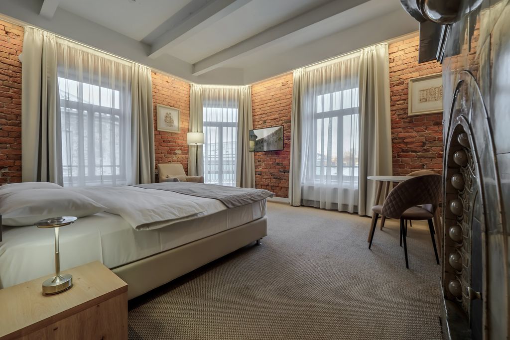 Двухместный номер с 1 кроватью люкс с балконом