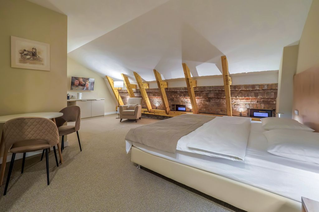 Двухместный номер с 1 кроватью комфортный на мансарде