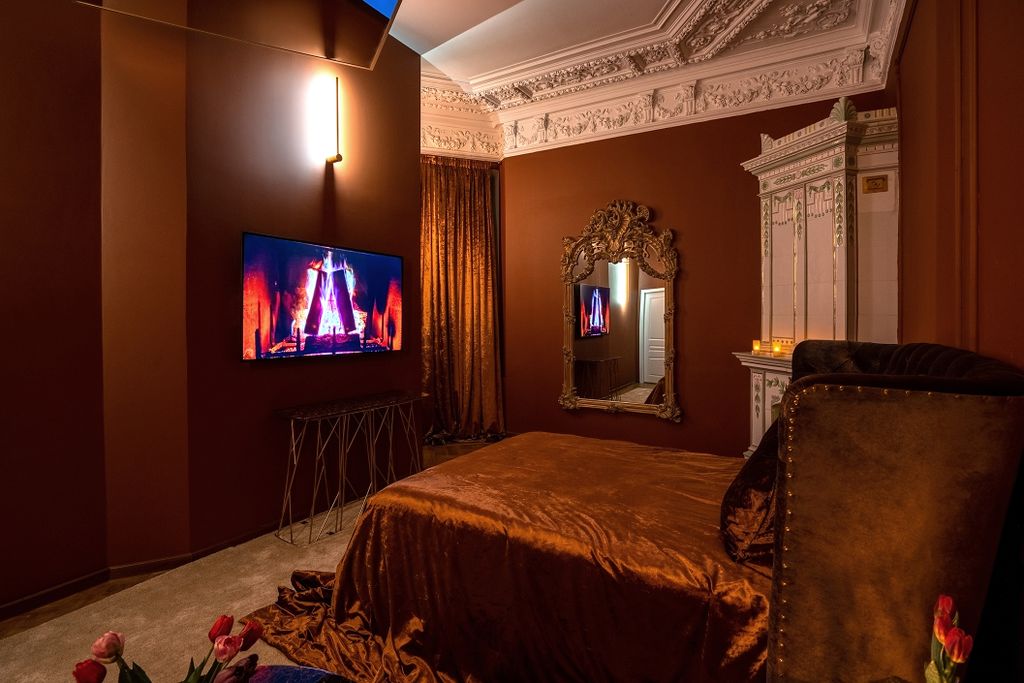 Двухместный номер с 1 кроватью amber mirror room