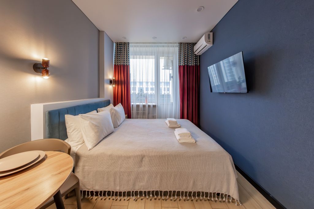 Двухместный номер с 1 кроватью студия комфорт с балконом