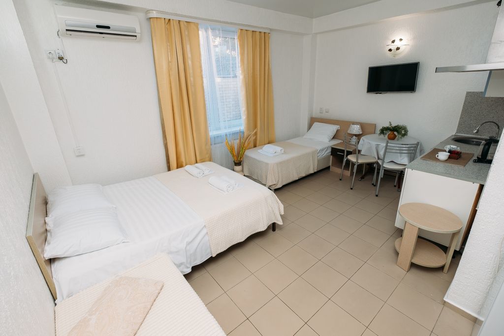 Трёхместный номер Студия без балкона с мини-кухней