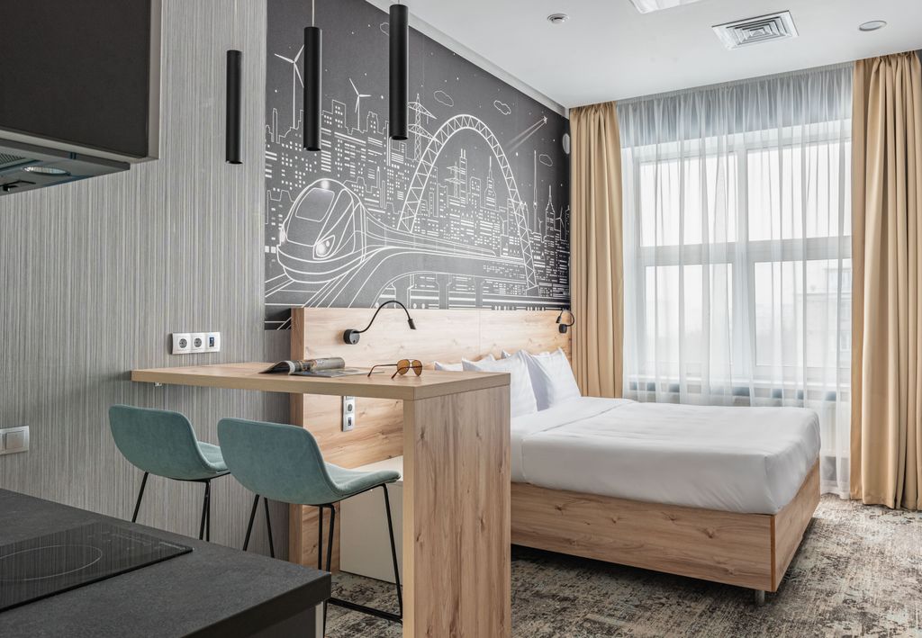 Двухместный номер с 1 кроватью студия