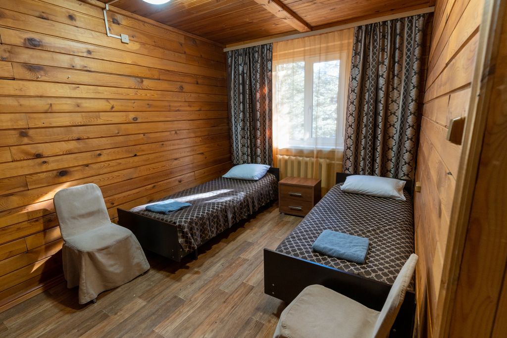 Двухместный номер с 2 отдельными кроватями коттедж №8 стандарт правая секция