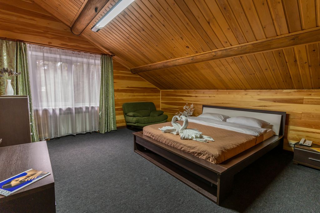 Двухместный номер с 1 кроватью Коттедж №14 "Гостевой" Двухкомнатный