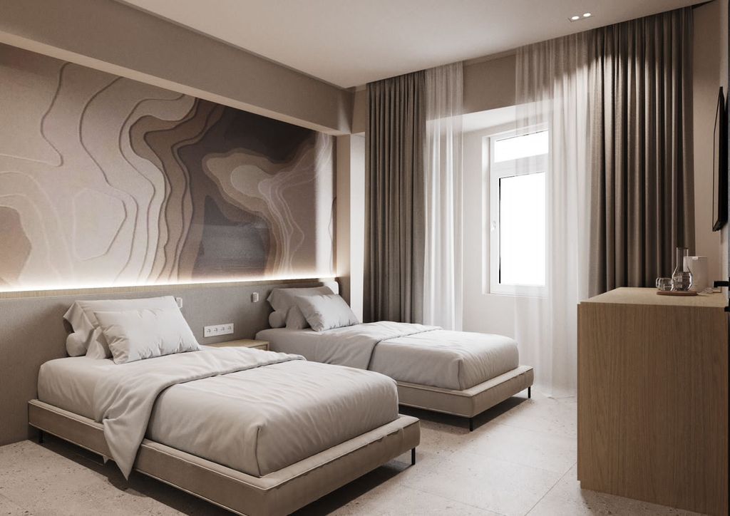 Четырёхместный номер двухкомнатный местный семейный плюс family-b plus с балконом