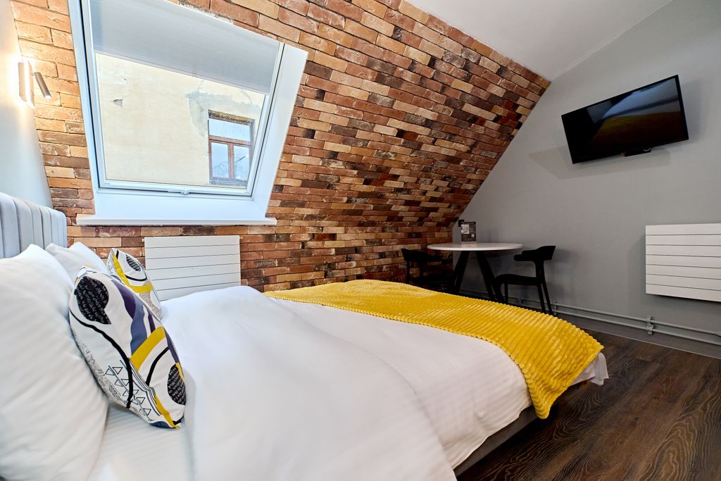 Двухместный номер с 1 кроватью Мансарда