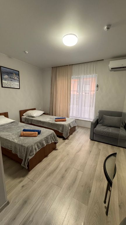 Трёхместный номер Двуспальная кровать с креслом