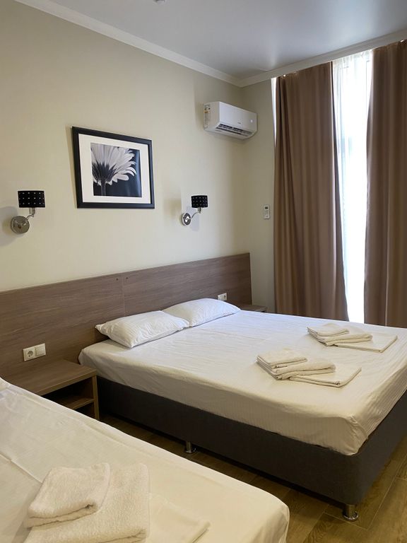 Трёхместный номер стандарт без балкона 1 этаж