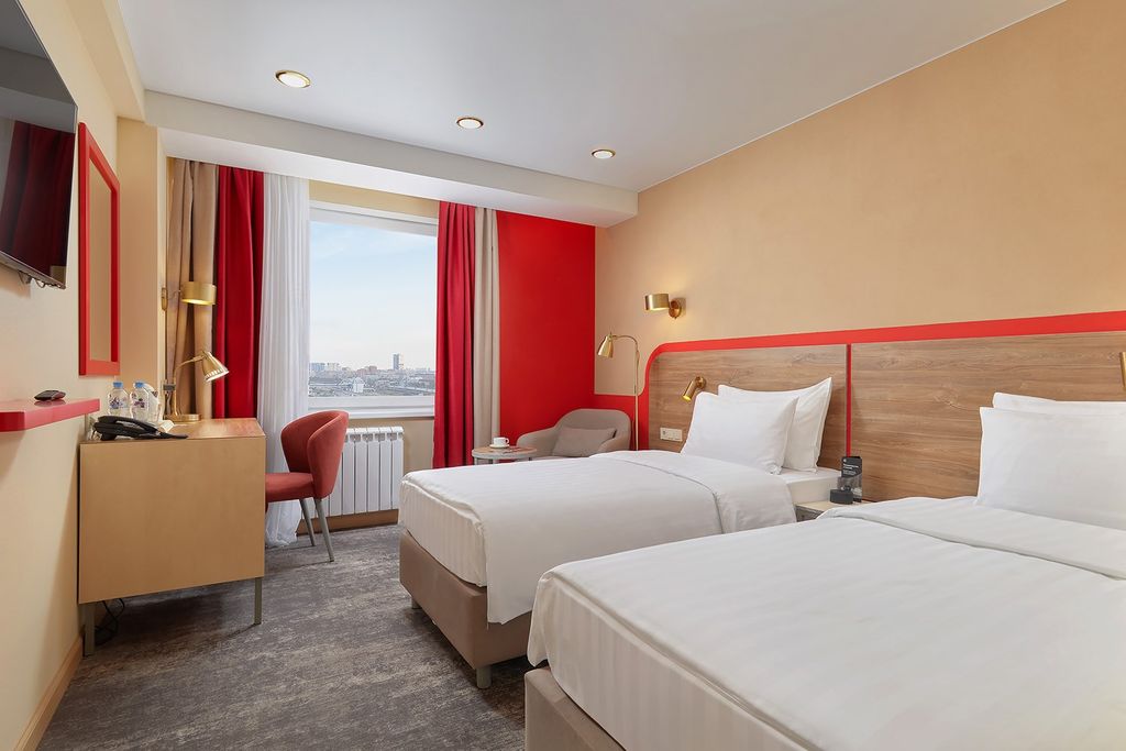 Двухместный номер с 2 отдельными кроватями арт с двумя раздельными кроватями