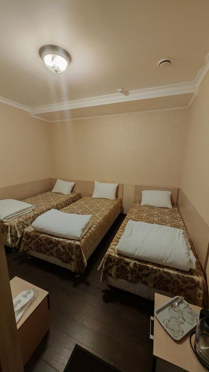 Трёхместный номер эконом-класса общая ванная комната