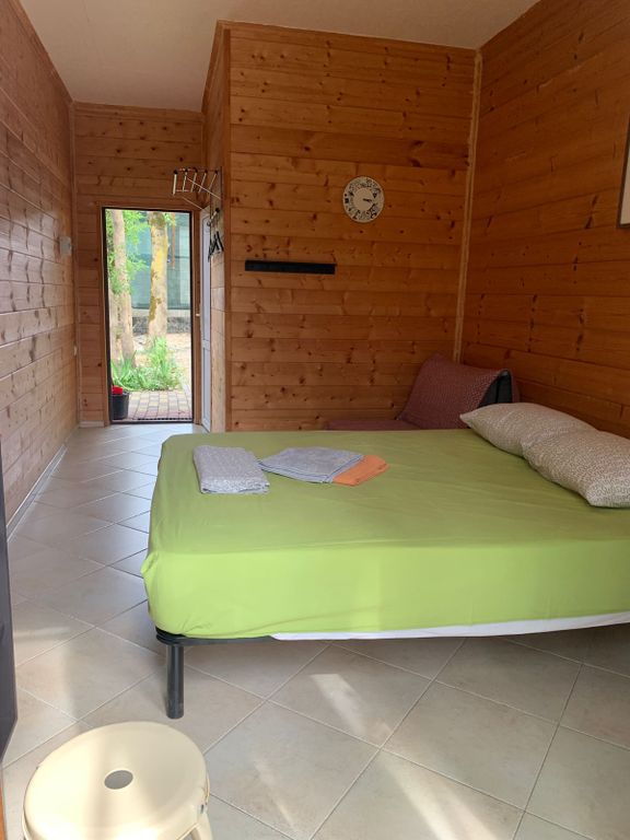 Двухместный номер с 1 кроватью в домике