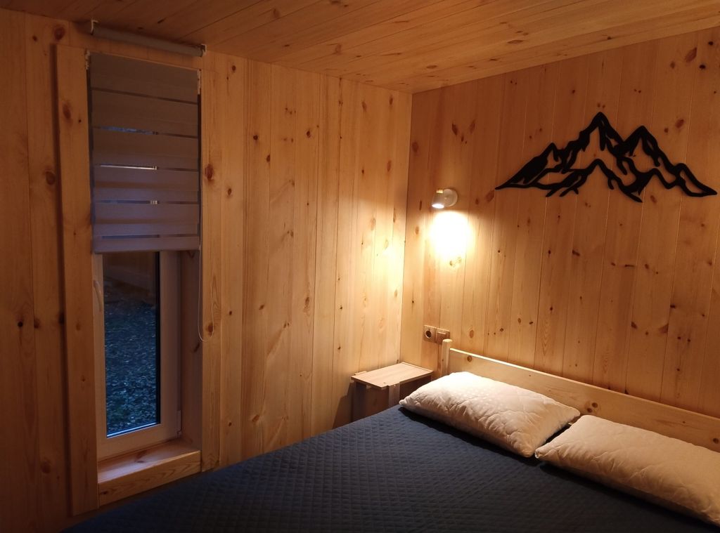 Двухместный номер с 1 кроватью дом в лесу с панорамным окном