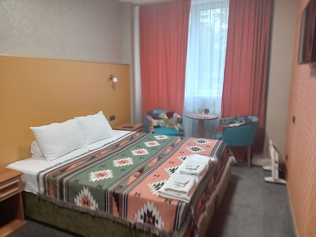 Двухместный номер с 2 отдельными кроватями эконом с видом на город