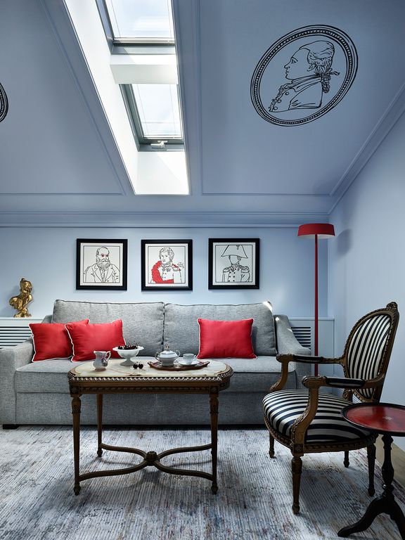 Двухместный номер с 1 кроватью двухкомнатный полулюкс мансарда