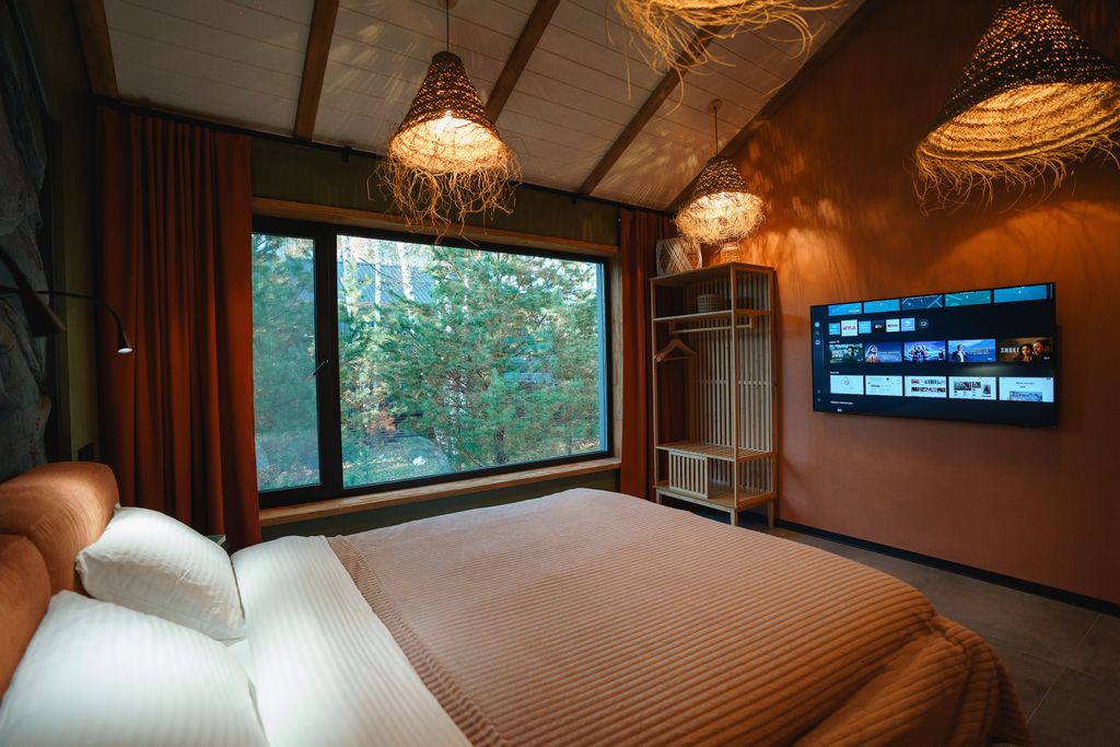 Barnhouse с камином в Krona camp