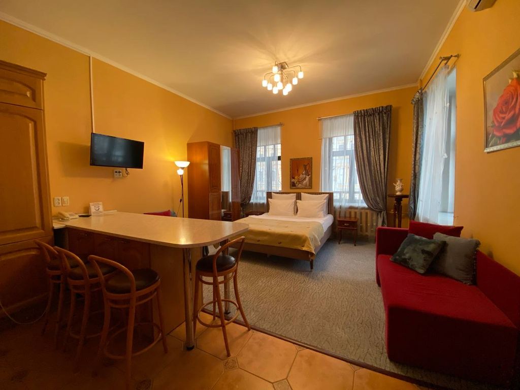 Двухместный номер с 1 кроватью студия делюкс с кухней (№8)