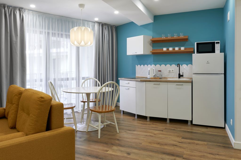 Апартаменты семейные с кухней