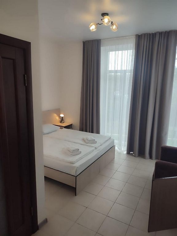 Двухместный номер с 1 кроватью без балкона (с панорамными окнами)