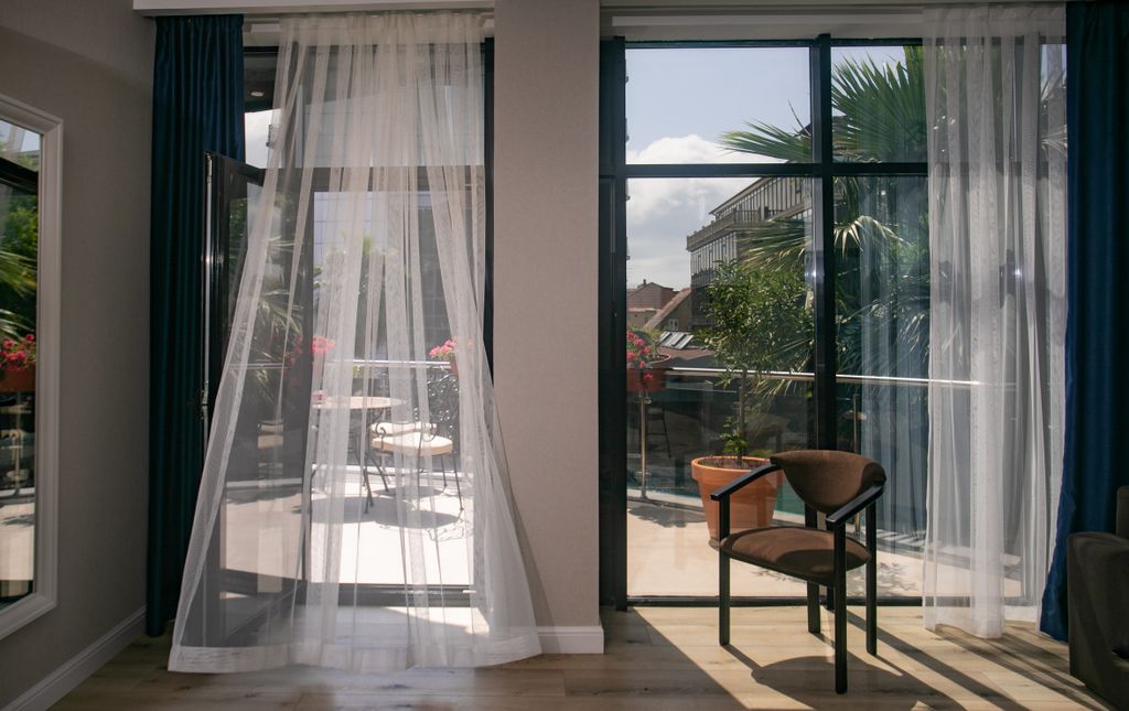 Двухместный номер с 1 кроватью люкс с террасой