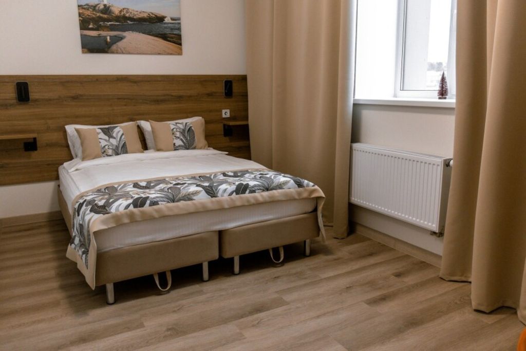 Двухместный номер с 2 отдельными кроватями или 1 двуспальной Комфорт с видом на залив