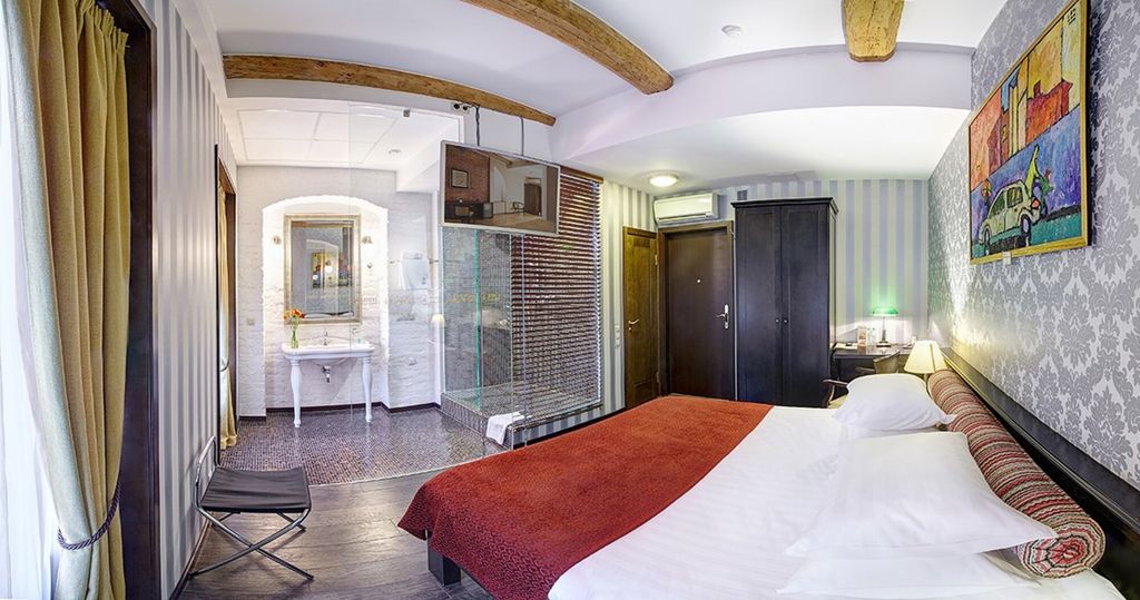 Двухместный номер с 1 кроватью или 2 раздельными улучшенный с видом во внутренний дворик