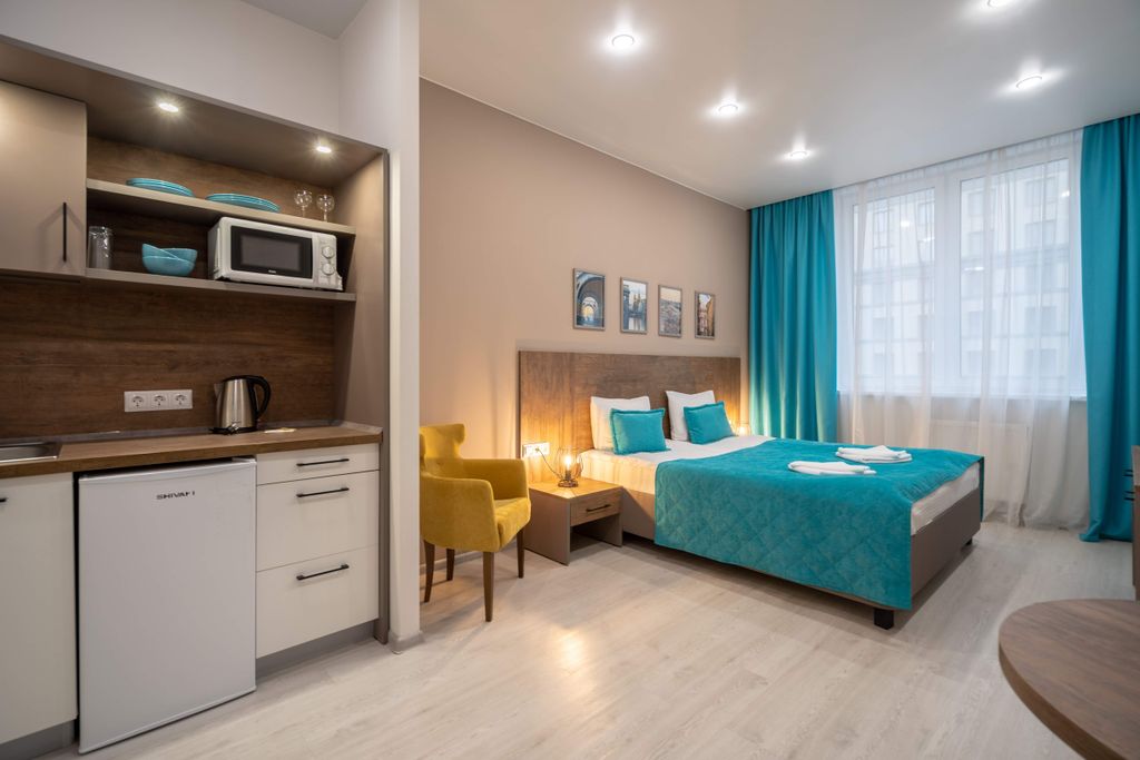 Двухместный номер с 2 отдельными кроватями улучшенный с кухней