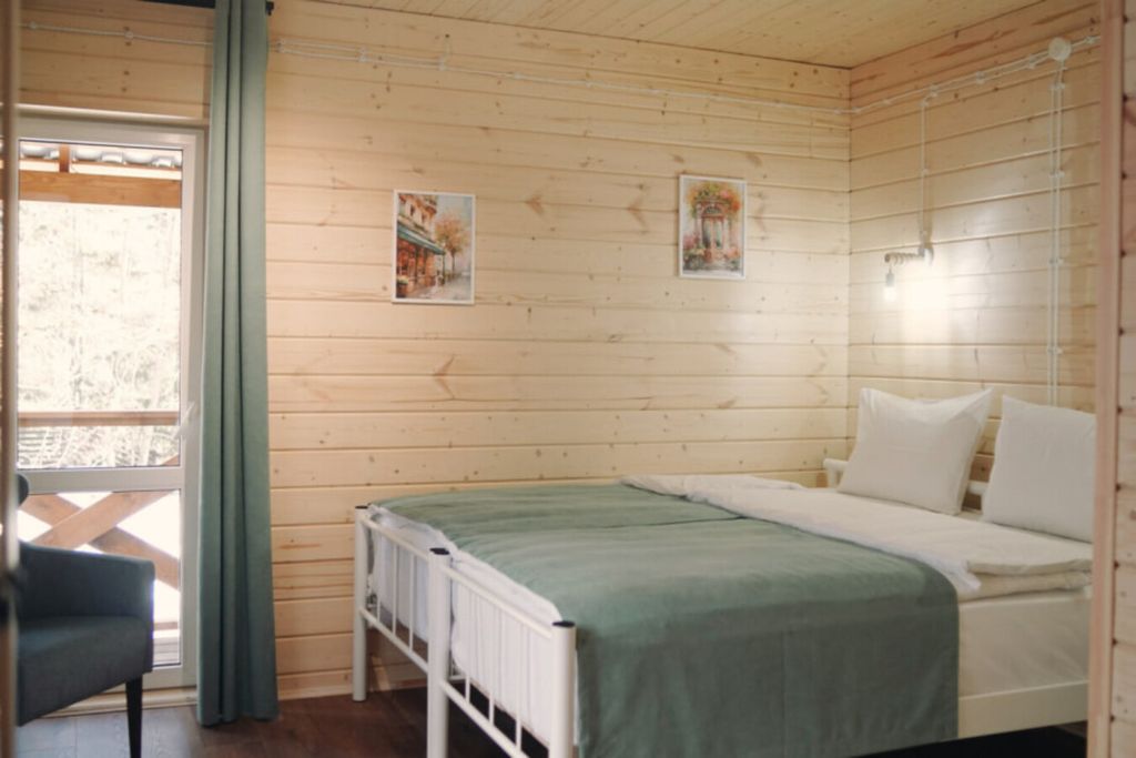 Двухместный номер с 2 отдельными кроватями с видом на горы