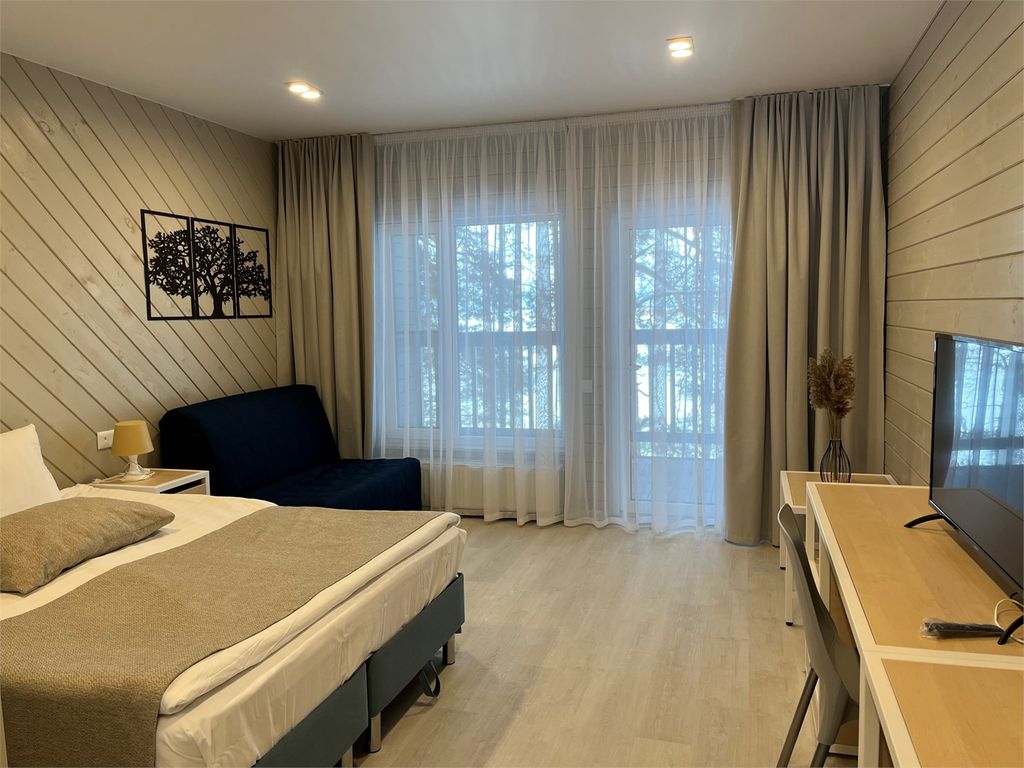 Двухместный номер с 1 кроватью Однокомнатный Комфорт в Твин хаусе с видом на озеро