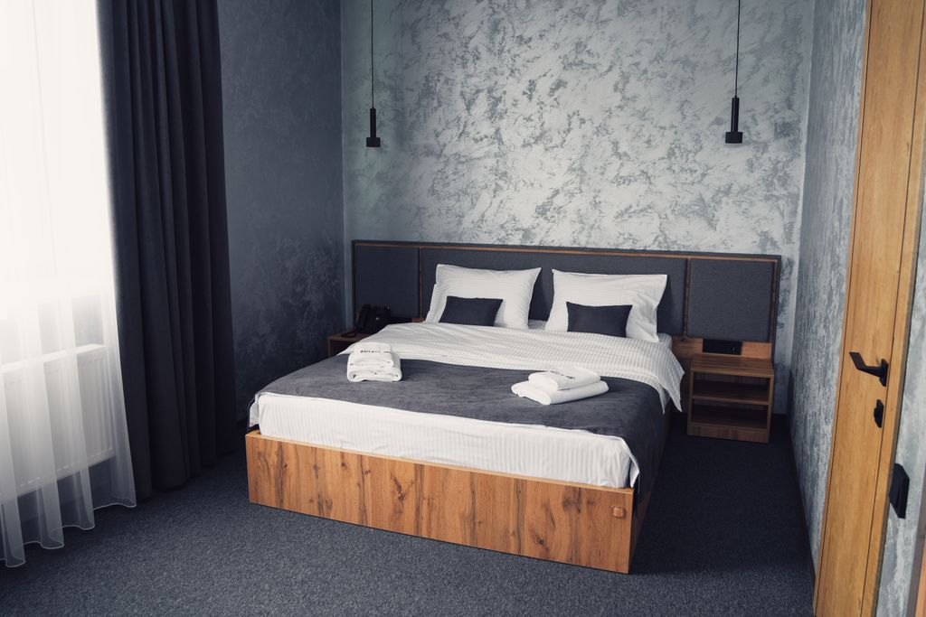 Двухместный номер с 1 кроватью улучшенный со спа-бассейном и террасой