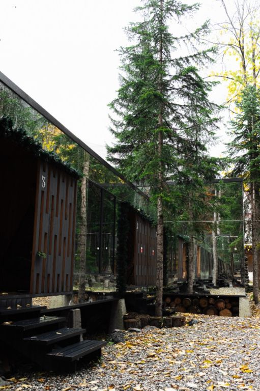 Дом Зеркальный двухместный таунхаус