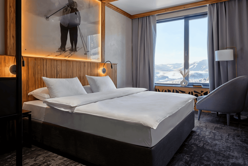 Двухместный номер с 1 кроватью стандарт с видом на горы