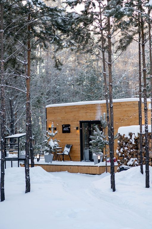 Дом Двухместный 3 домик в лесу