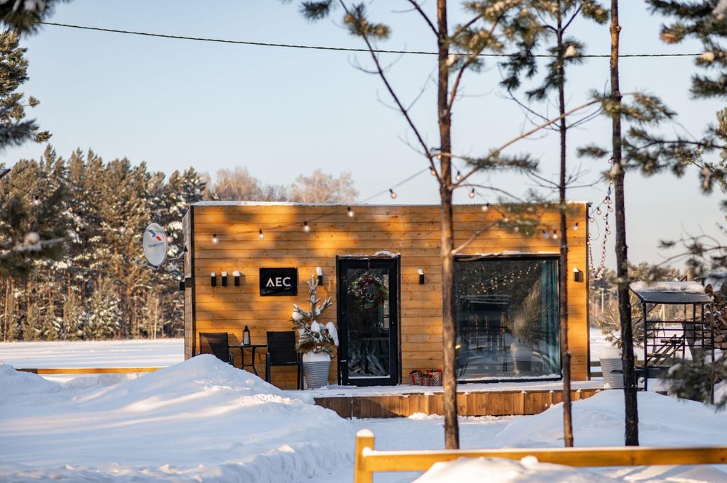 Дом Двухместный 4 домик в лесу