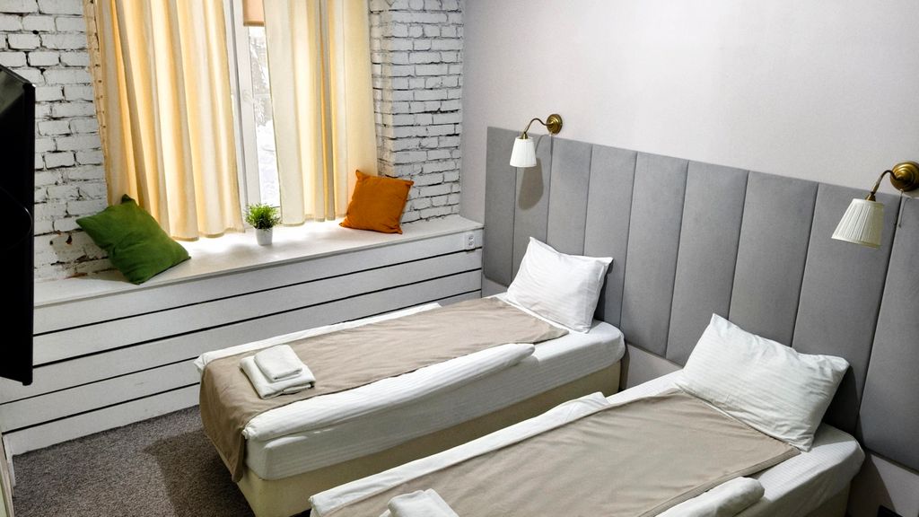 Двухместный номер с 2 отдельными кроватями стандартный с 2 отдельными кроватями или одна двуспальная