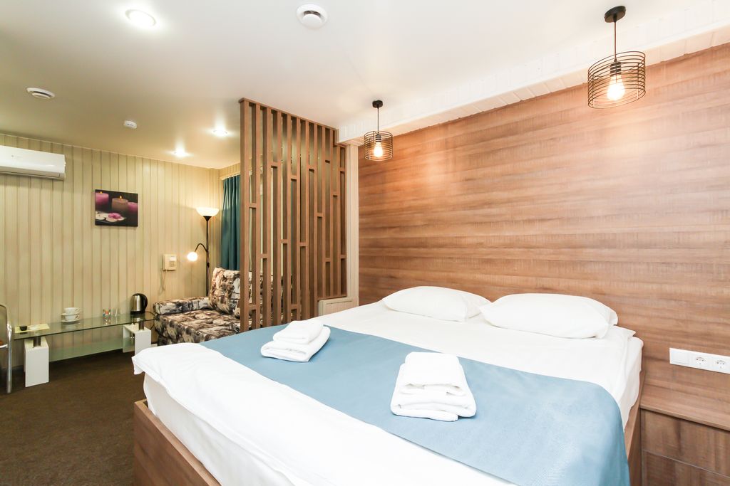 Двухместный номер с 1 кроватью с гидромассажной ванной джакузи