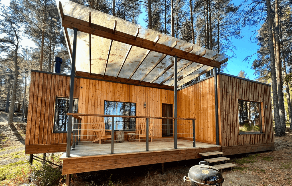 Четырёхместный номер Глемпинг с отдельной спальней