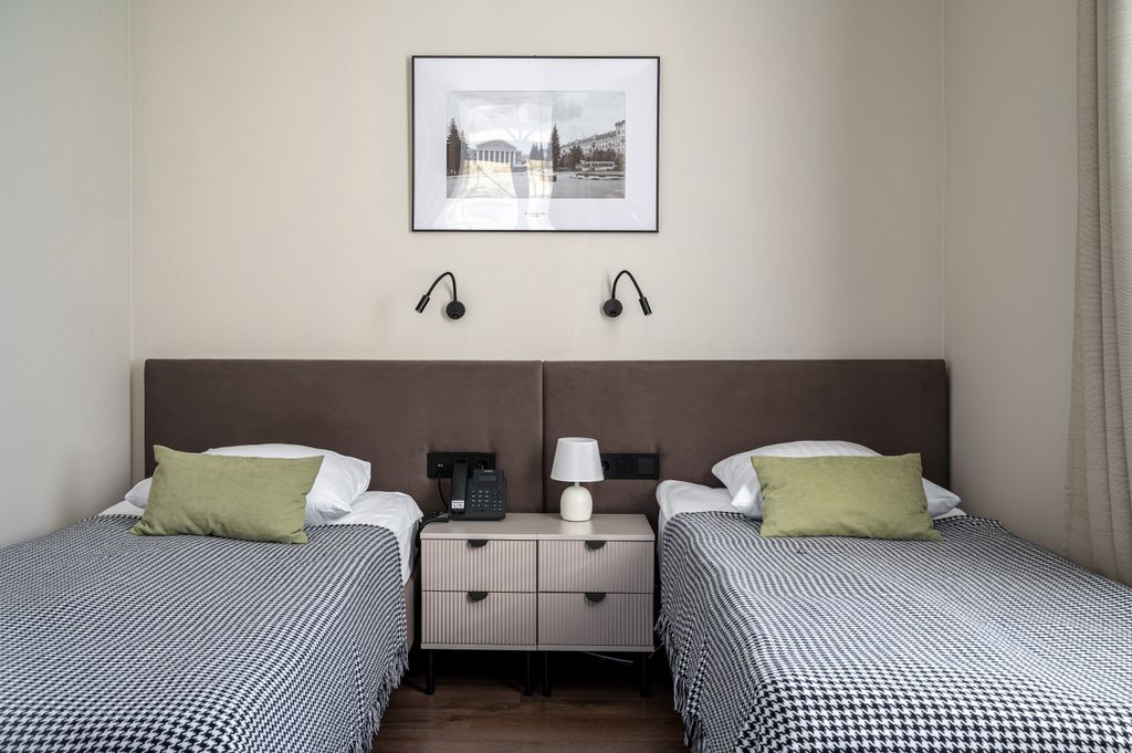 Двухместный номер с 2 отдельными кроватями Комфорт плюс с террасой