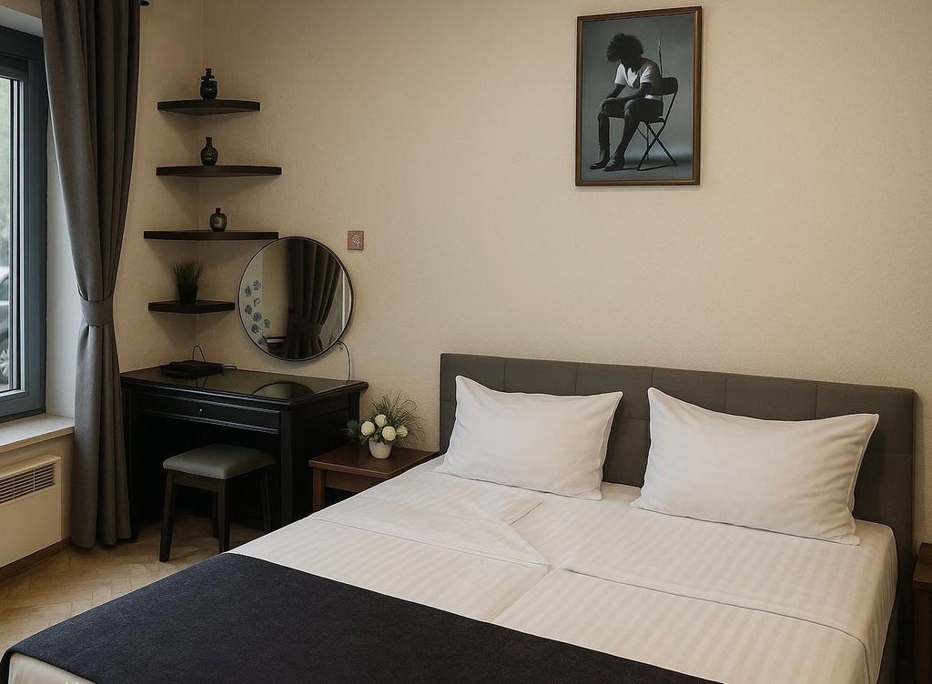 Двухместный номер с 1 кроватью стандарт с отдельным входом, завтраком и парковкой